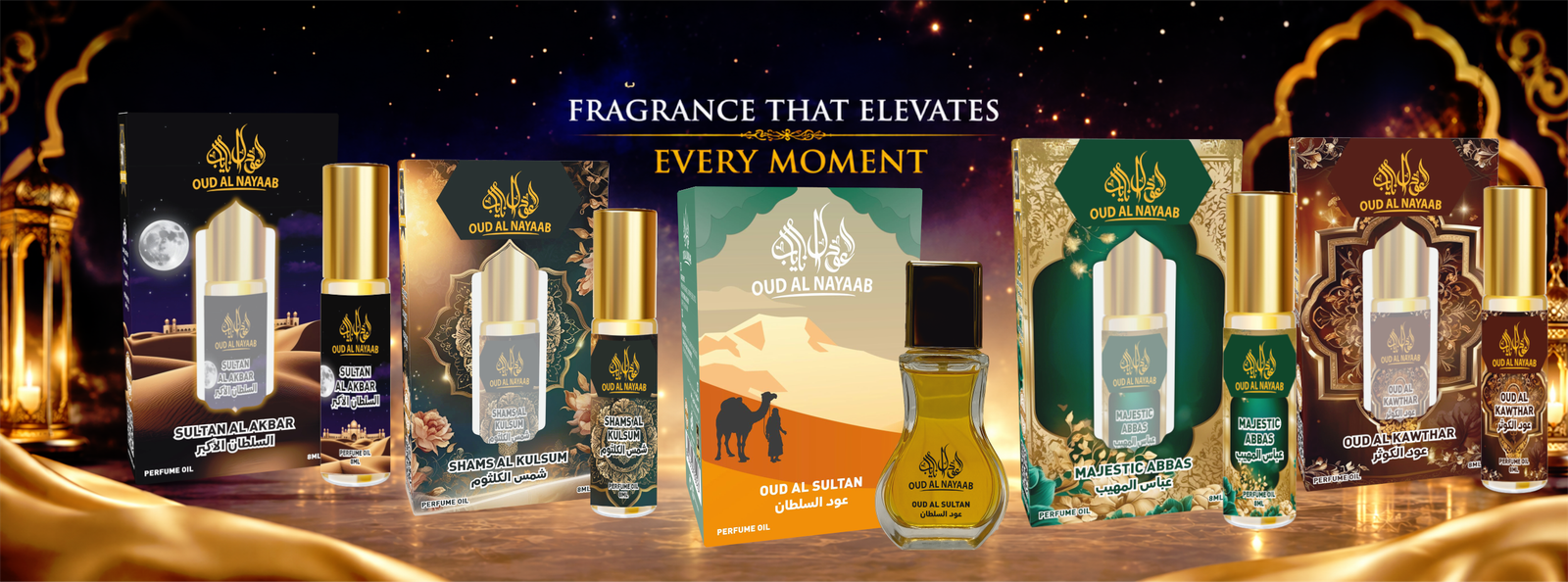 Oud Perfume Oils With Refined Presentation