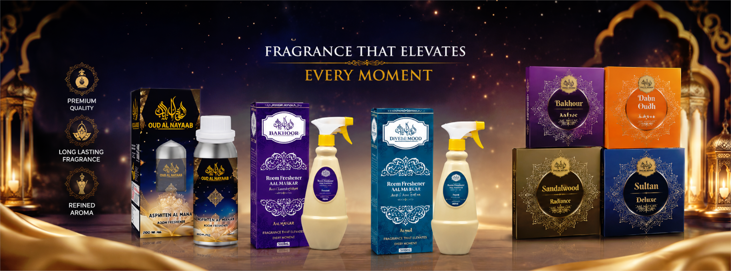 Oud Perfume Oils With Refined Presentation